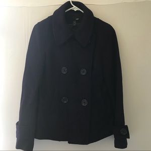 H&M royal purple coat US size 8